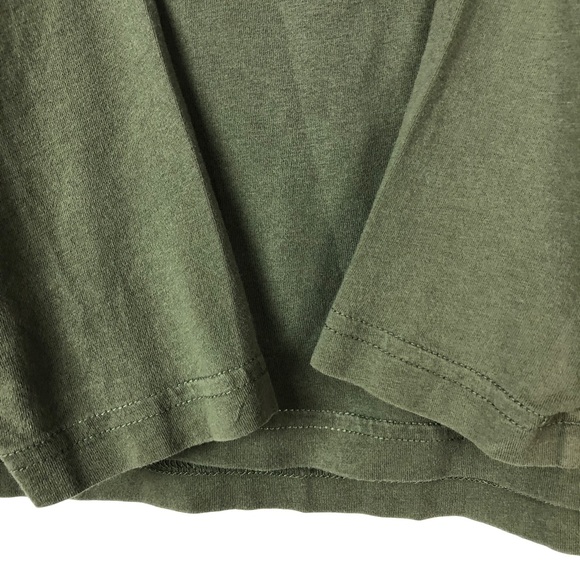 GAP Everyday 100% Cotton Long sleeve Tshirt Black Moss - Picture 4 of 8